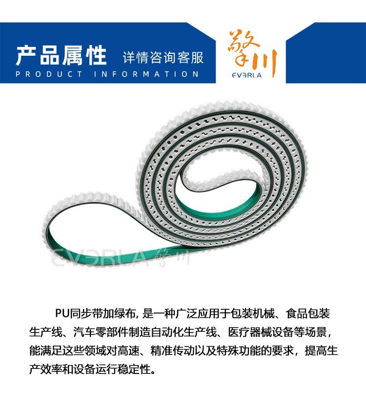 PU<a href='http://simpossible.net/' target='_blank'><u>同步帶</u></a>加綠布